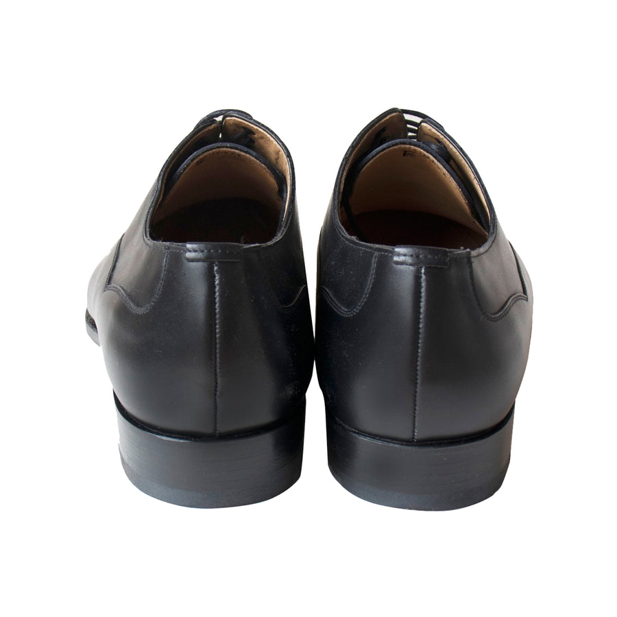 Sophisticated Astor Black Derby shoes: Versatile and stylish choice for any occasion.